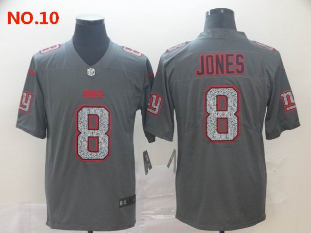  Men's New York Giants #8 Daniel Jones Jersey NO.10;